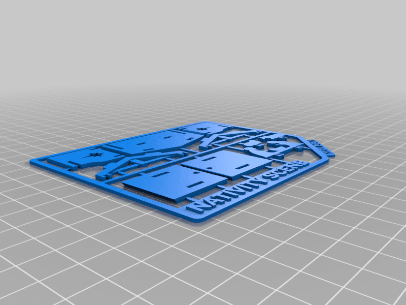 Карточка с набором рождественских сцен