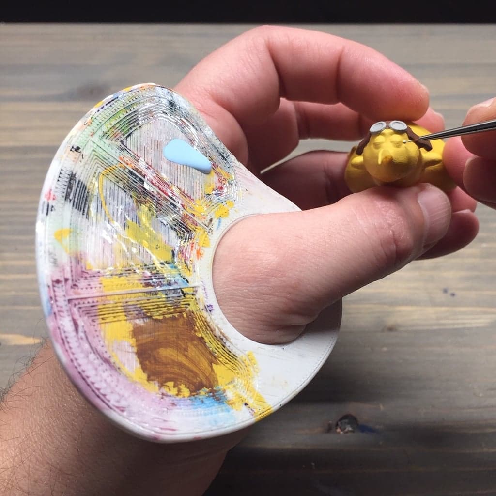 Маленькая палитра красок