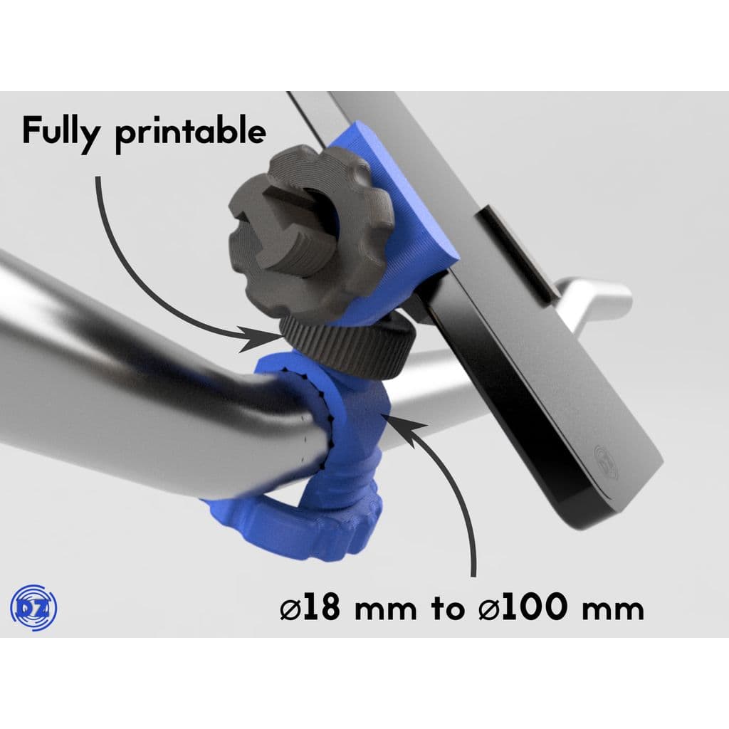 Крепление для телефона на руль/трубку (без винта!)