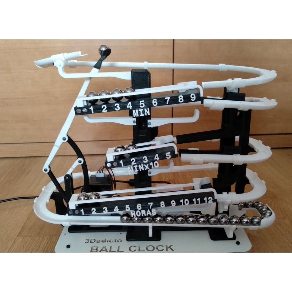 Шаровые часы, напечатанные на 3D-принтере