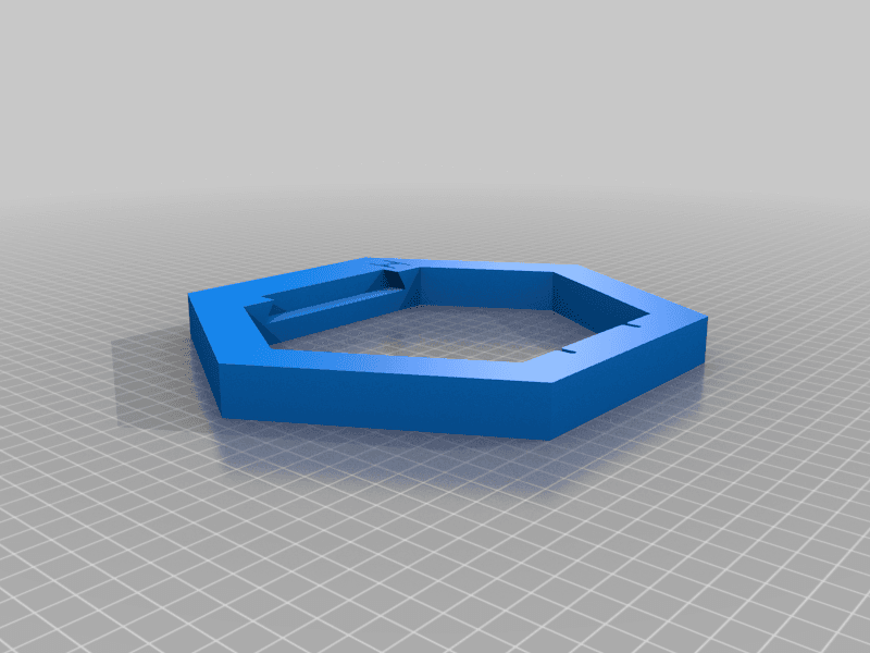 Настенная модульная шестиугольная полка