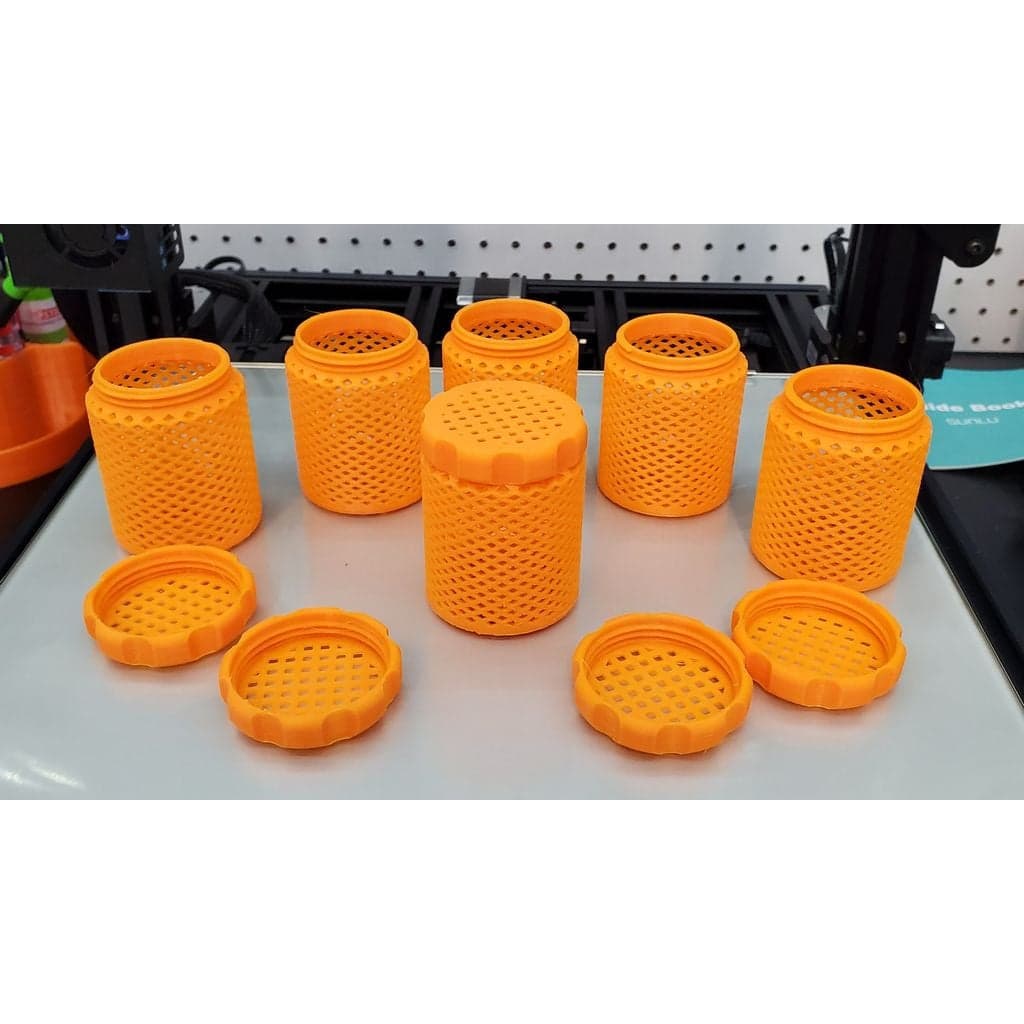 Улучшенная крышка с накаткой, лучшая резьба крышки и контейнер с силикагелем с более тонкими стенками