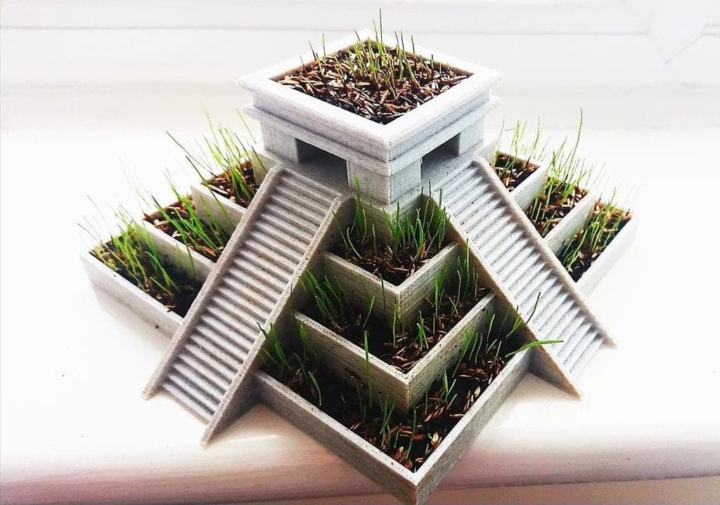 Ацтекский храмовый горшок для растений