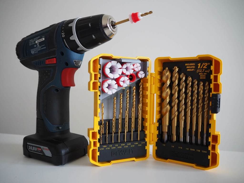 Быстрая настройка ограничителя глубины сверления (инструмент не требуется)