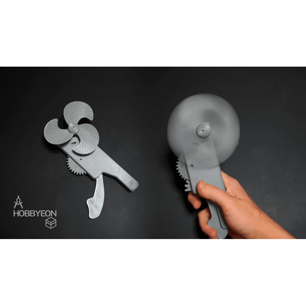 Ручной вентилятор без двигателя и аккумулятора