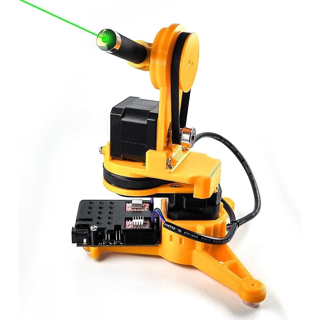 Робот с лазерной указкой (дистанционное управление + Arduino + приложение для управления Python + дополнительные функции)