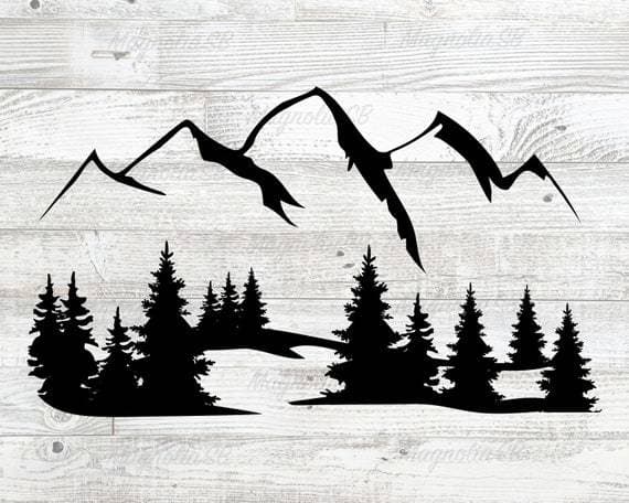 Лесное настенное искусство