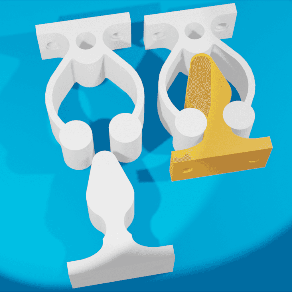 Зажим для фиксации дверного упора