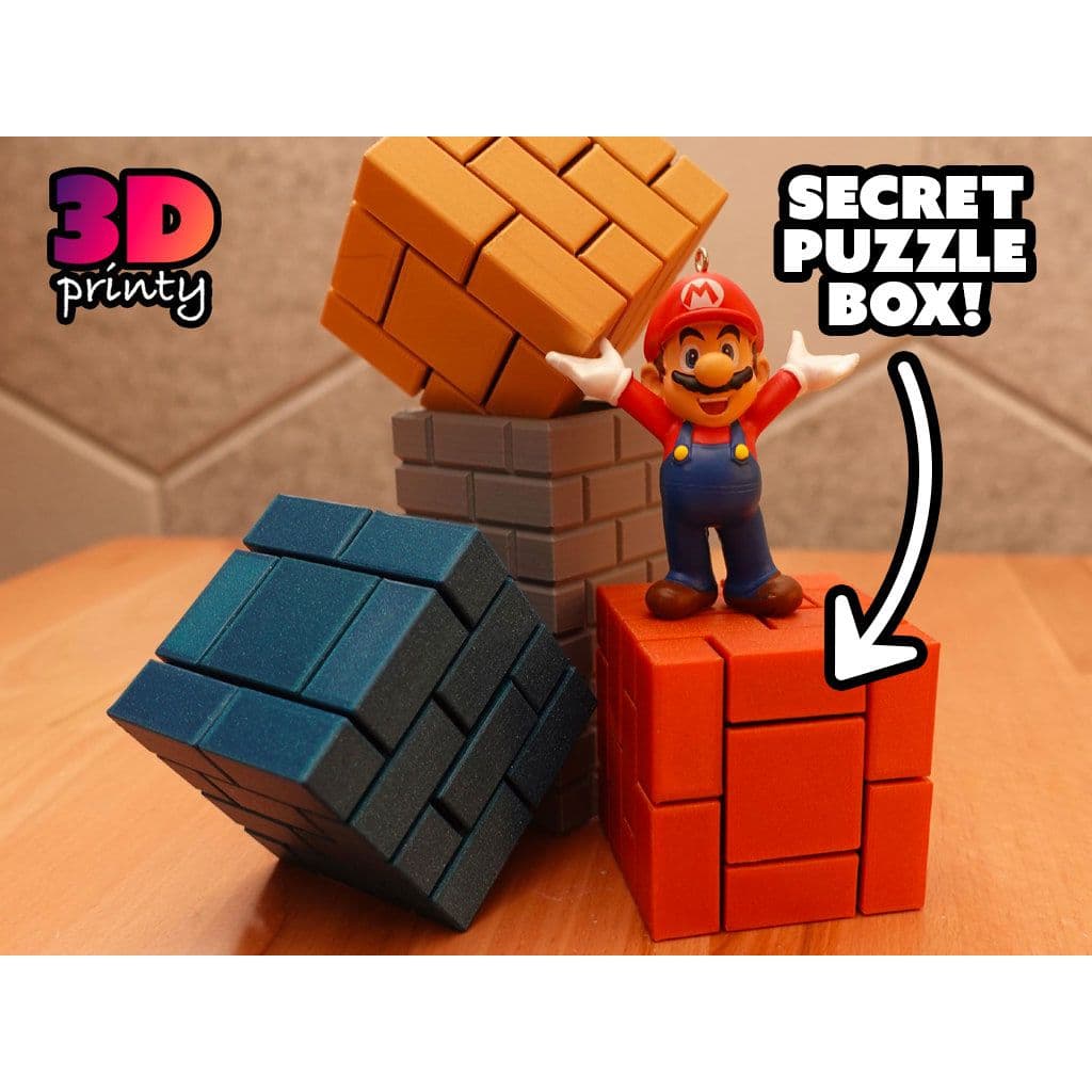 Коробка-головоломка из кирпичных блоков