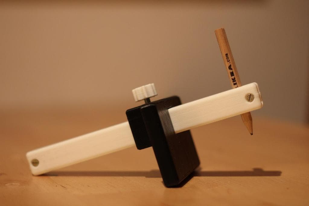 Разметочный калибр 2 в 1 для дерева и металла с карандашом Ikea и гвоздем