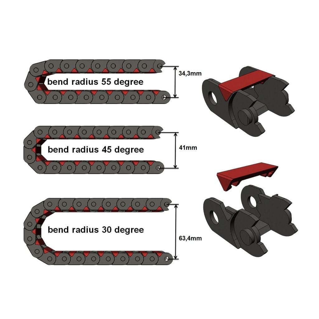 Звено кабельной цепи Ar открыто