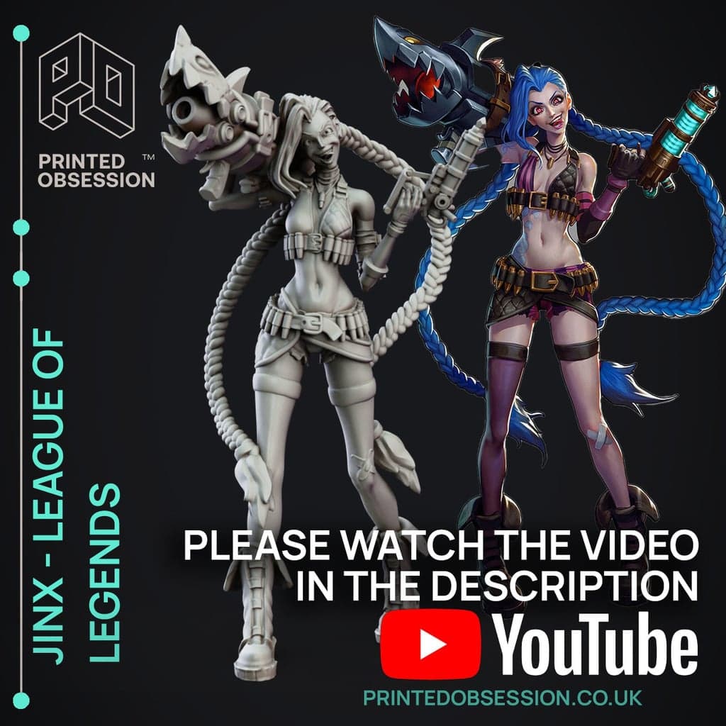 Джинкс — League of Legends — фанарт-модель 25 см