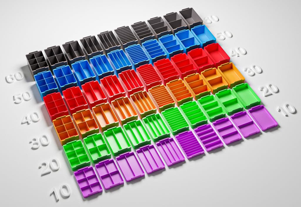 Модульные ящики для всякой мелочи (система хранения)