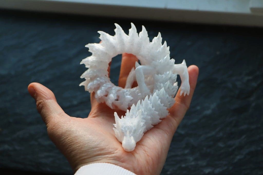 Шарнирно-сочлененный ледяной дракон (фиксированный)