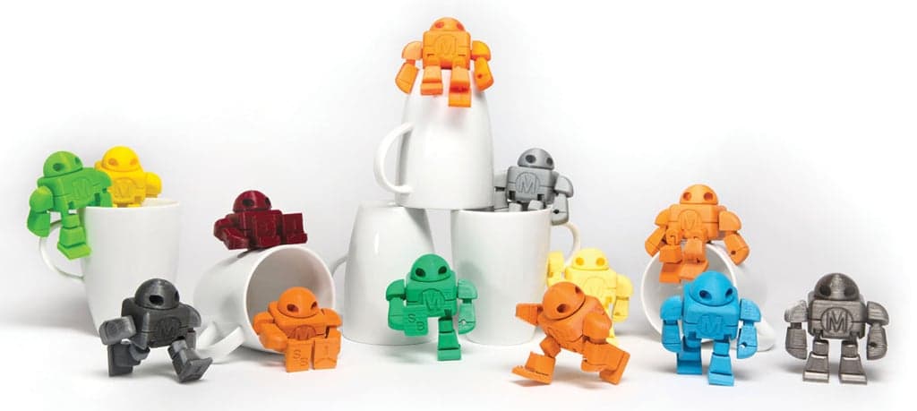 Фигурка робота Maker Faire Pip (с опорами): тестовые модели для 3D-принтеров, 2015 г.