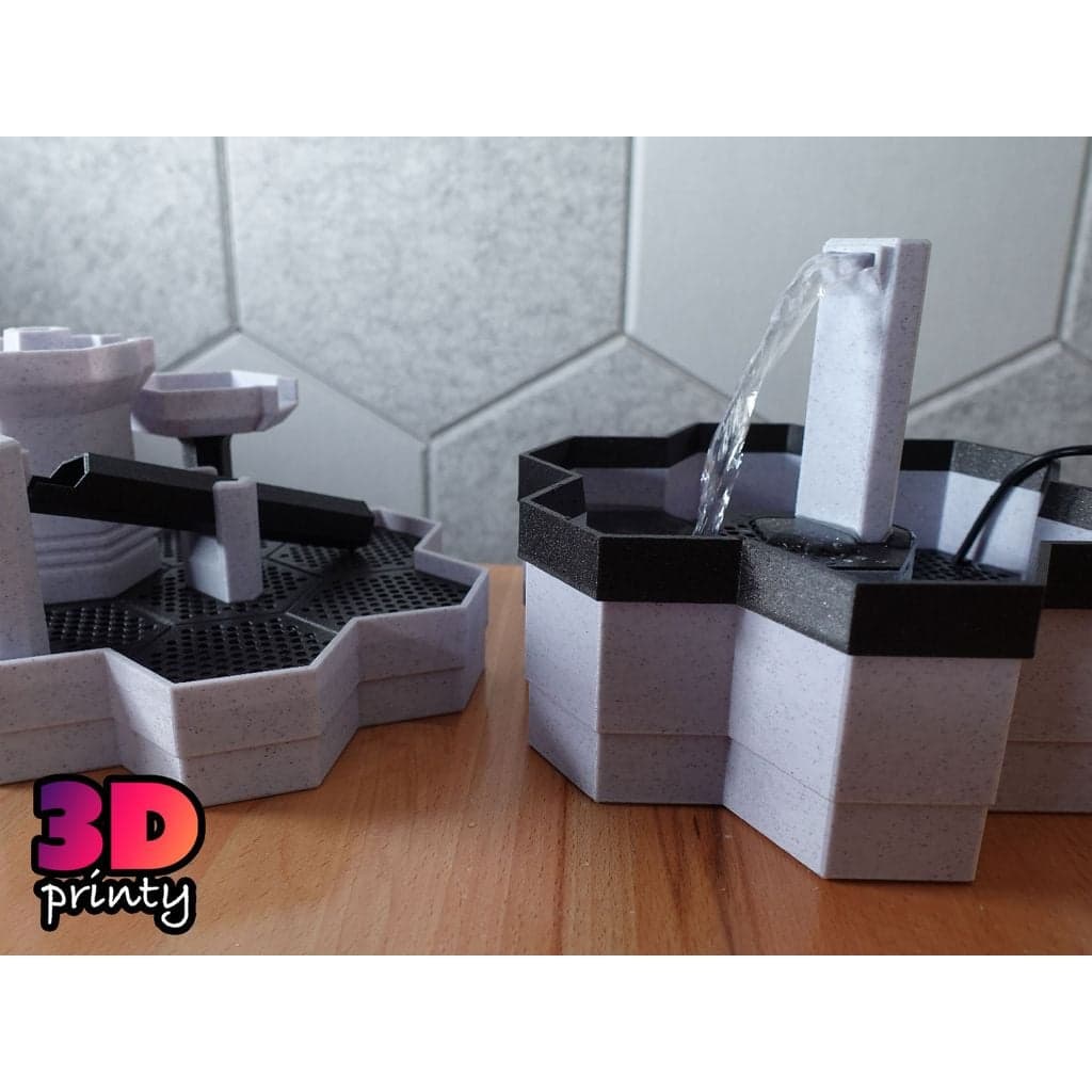 Модульный настольный фонтан – высокое основание и распорки