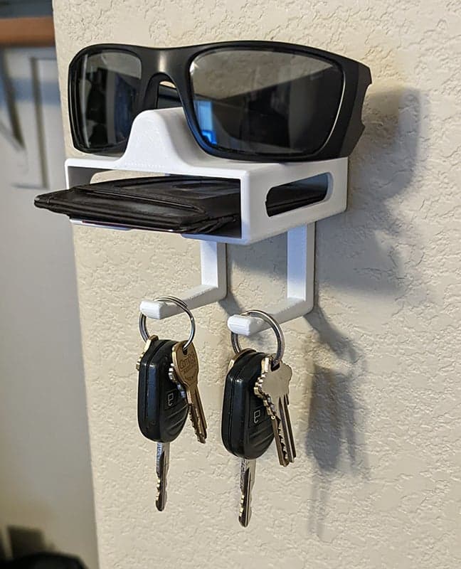 Настенный держатель для кошелька, ключей и очков