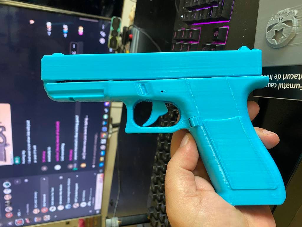 Синий тренировочный пистолет G17 (РЕПЕКТОР/ТРЕНИРОВКА)