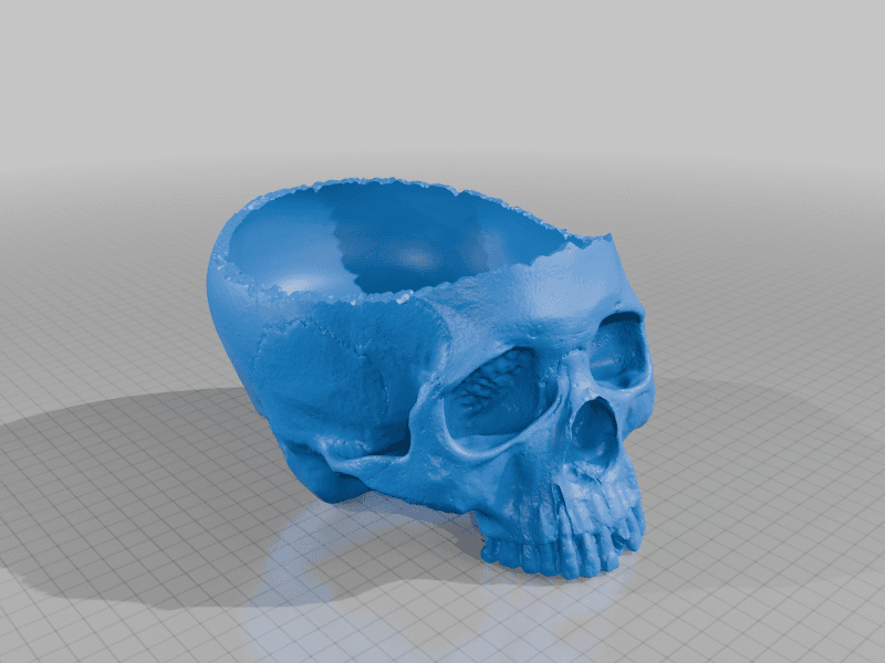 Чаша черепа расширена