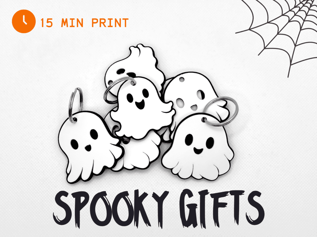 Брелок для ключей «Призрак Хэллоуина» - 3 персонажа-призрака