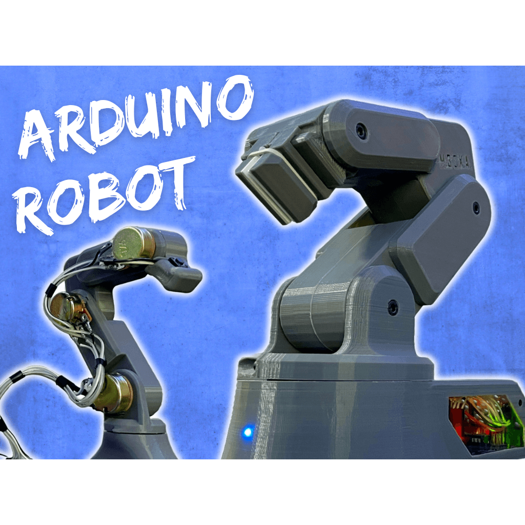 Компактная рука робота (Arduino) — напечатана на 3D-принтере