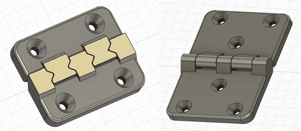 Шарньер (петля) – печать на месте