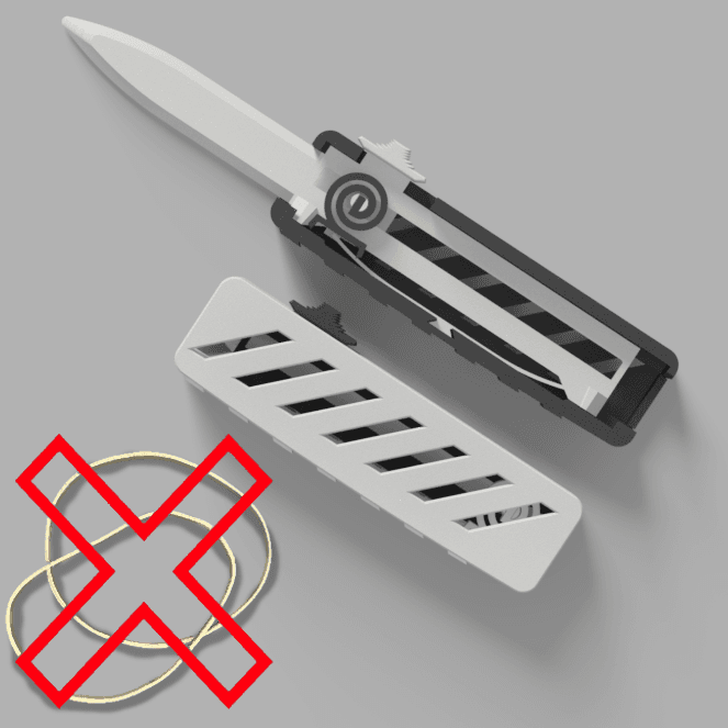 (Без резинки)Игрушка Otf фиджет, полностью распечатанная