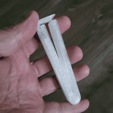 Зажим для сумки - с зубцами - печать на месте