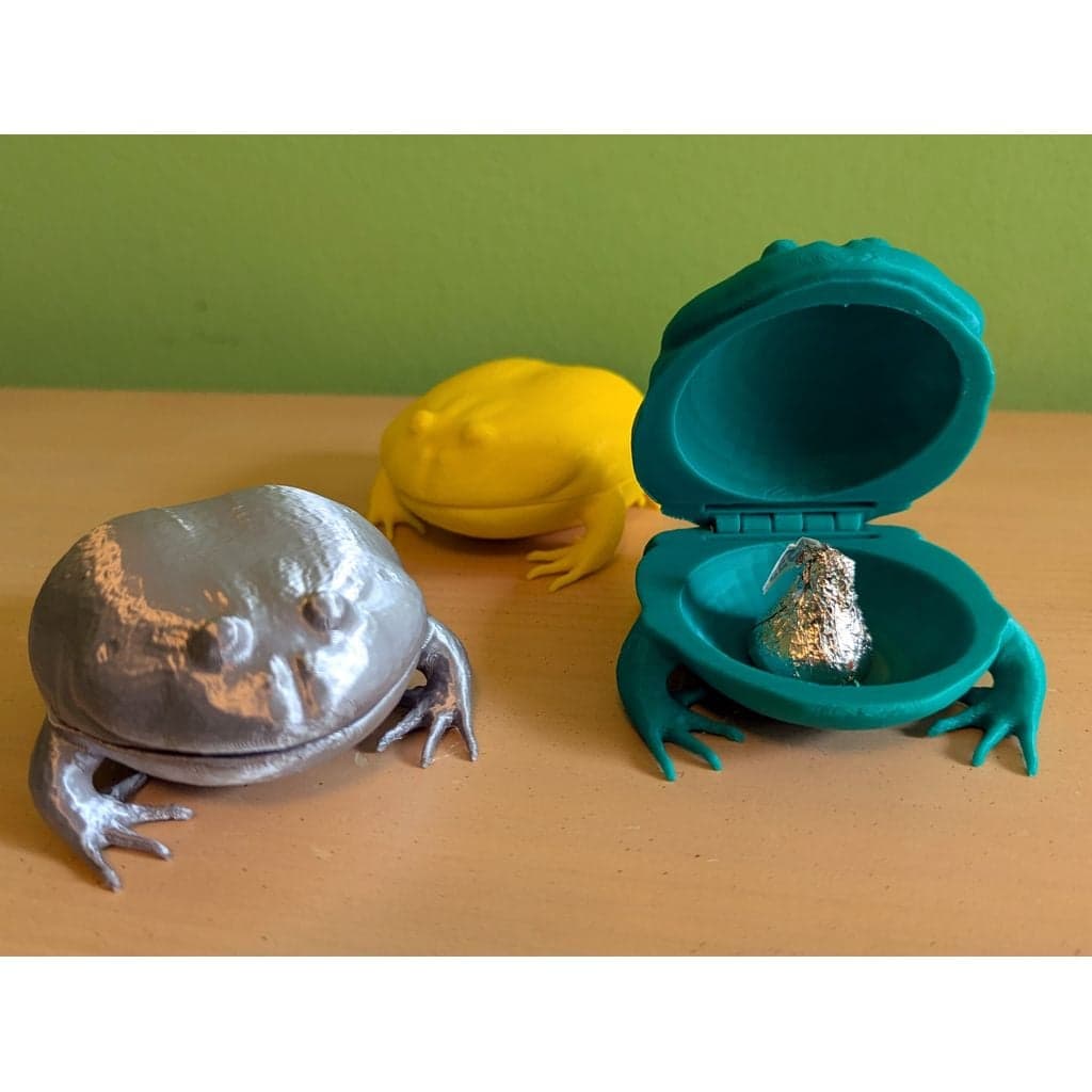 Откидная шкатулка для безделушек в форме лягушки (3) Размеры