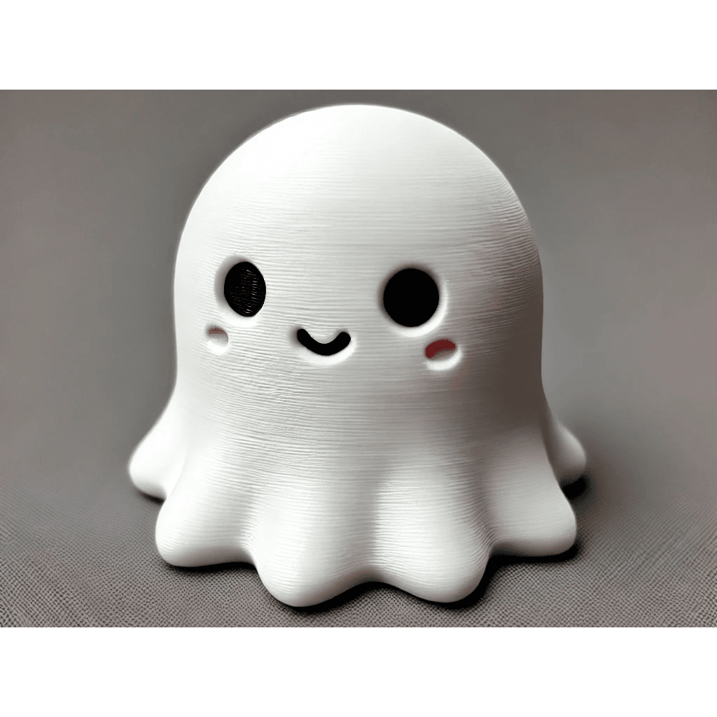 Милый 3D-призрак на Хэллоуин
