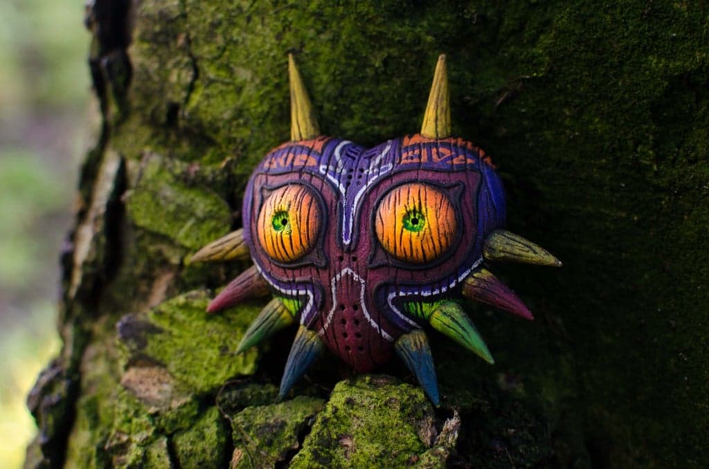 Модель Majoras Mask Hd с текстурой дерева