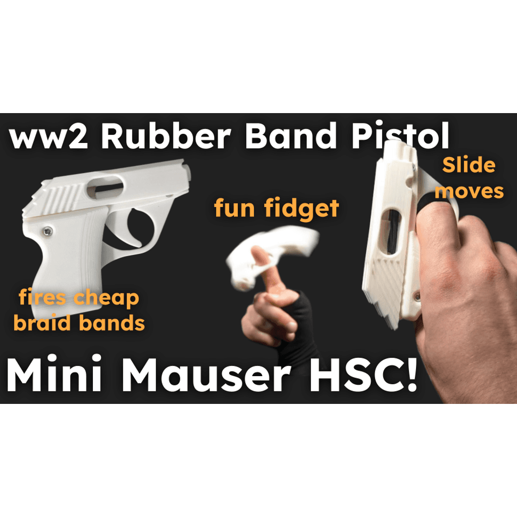 Мини Mauser HSC — Рабочий пистолет с резиновой лентой