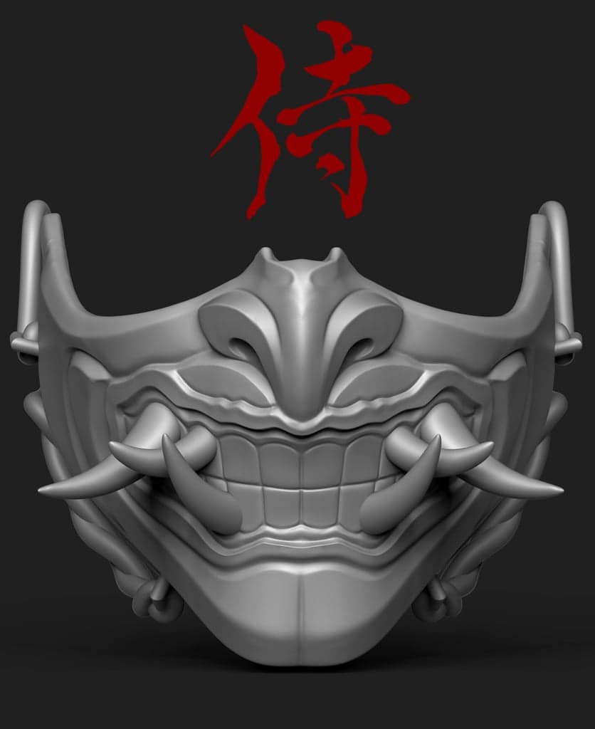 Маска Они — Японская маска демона — Бесплатно