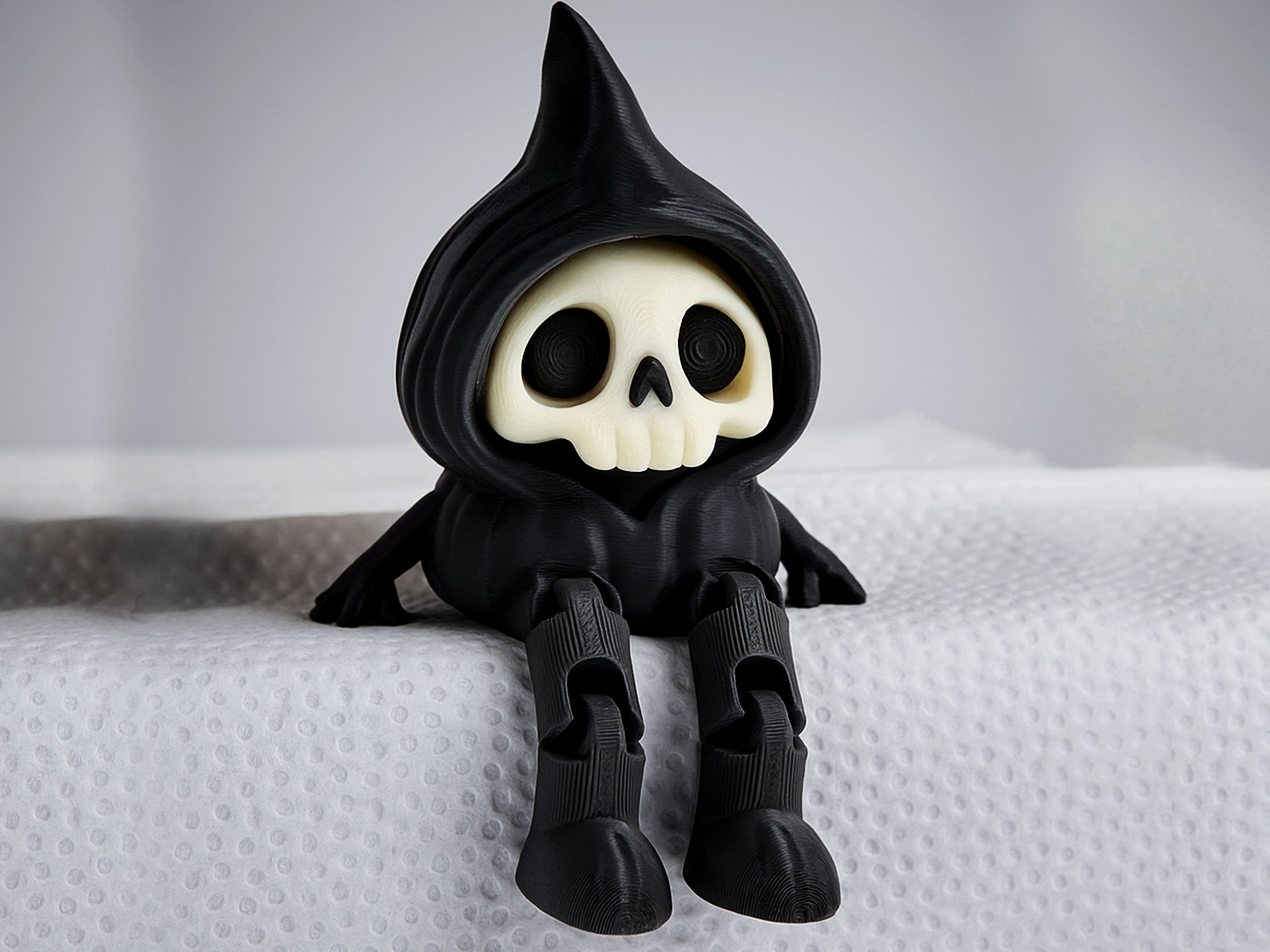 Шарнирно-сочлененный Мрачный Жнец - Хэллоуинская гибкая тыква-смерть