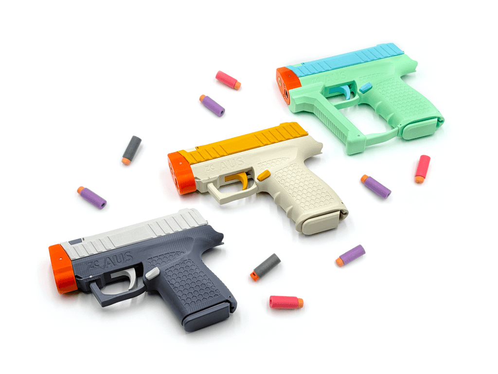 Zc Aus — сверхкомпактный мощный пистолет Nerf Foam Dart Pistol — до 170 кадров в секунду