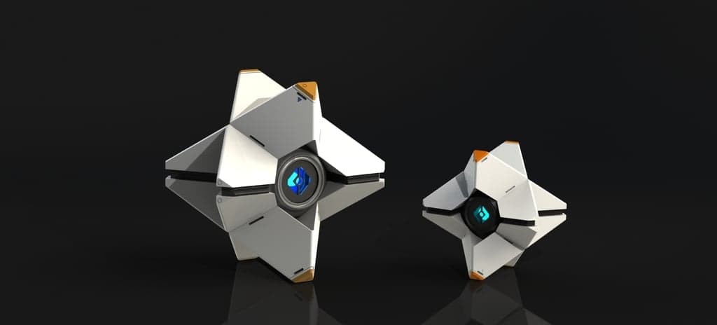 Большая полностью детализированная модель Destiny Ghost со светодиодной подсветкой, без опор!