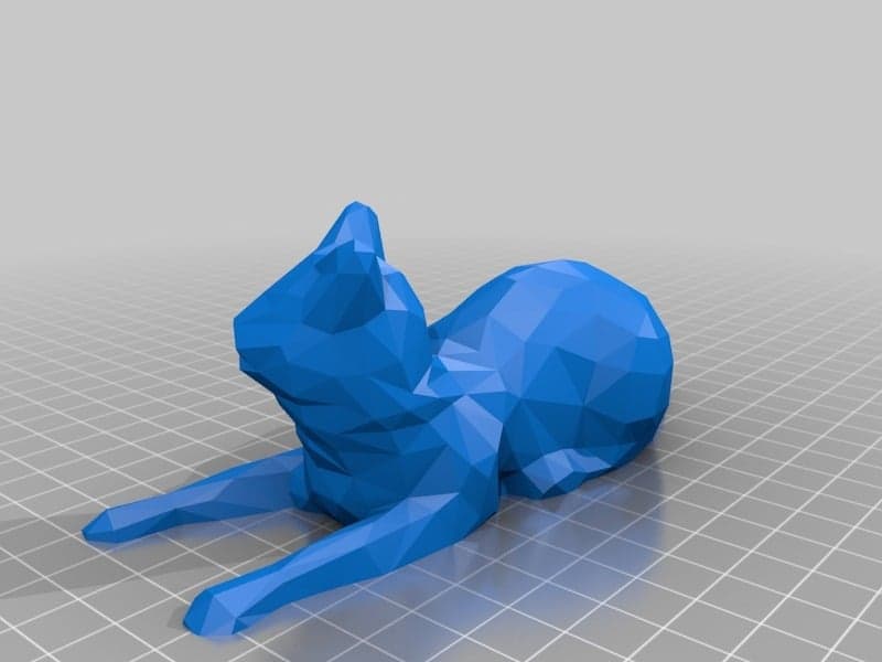 Низкополигональная кошка