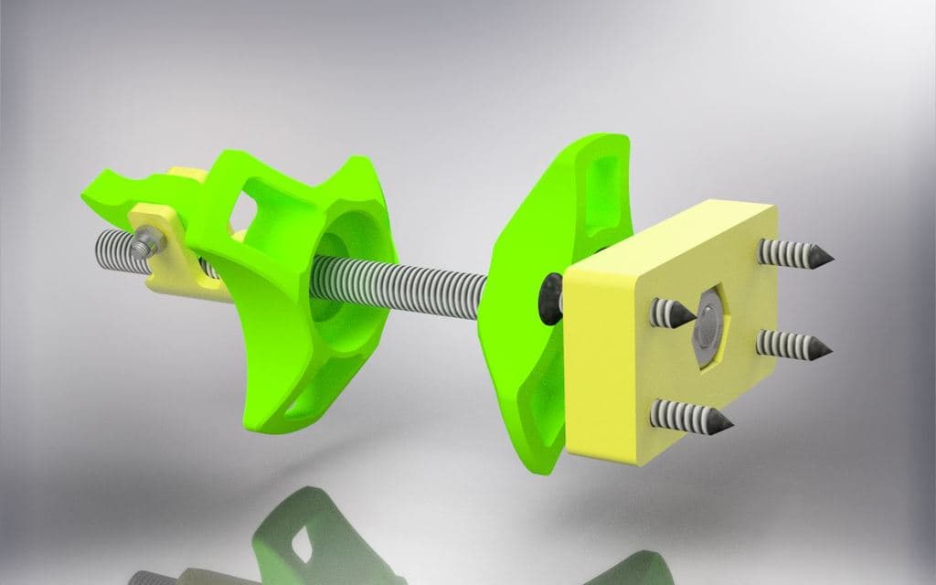 Настенный держатель катушки с быстроразъемным замком.