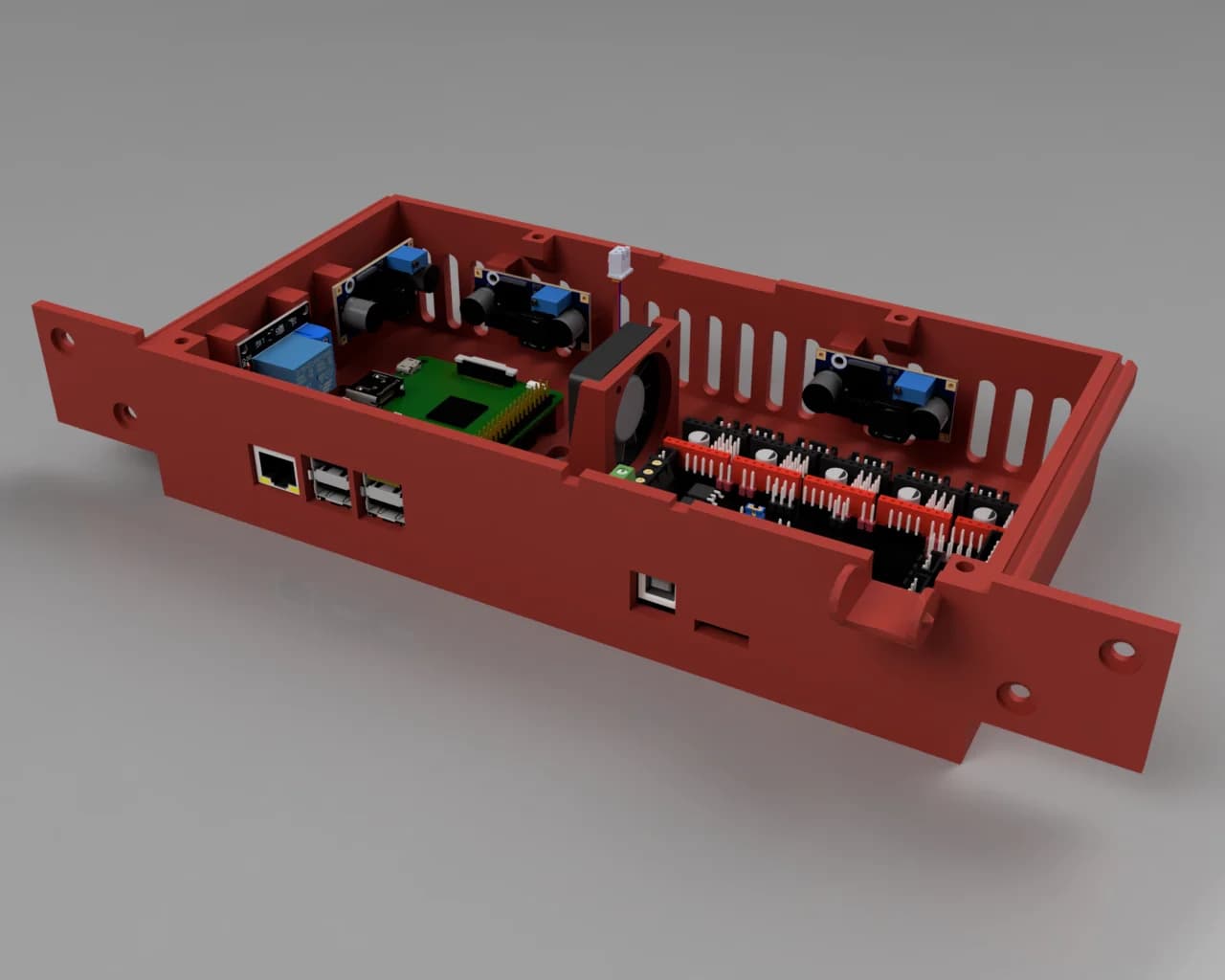 Ender 3 Pro Case Extended Remix (Stock, SKR 1.3, Mini E3, MLK + Raspberry Pi 3/4)